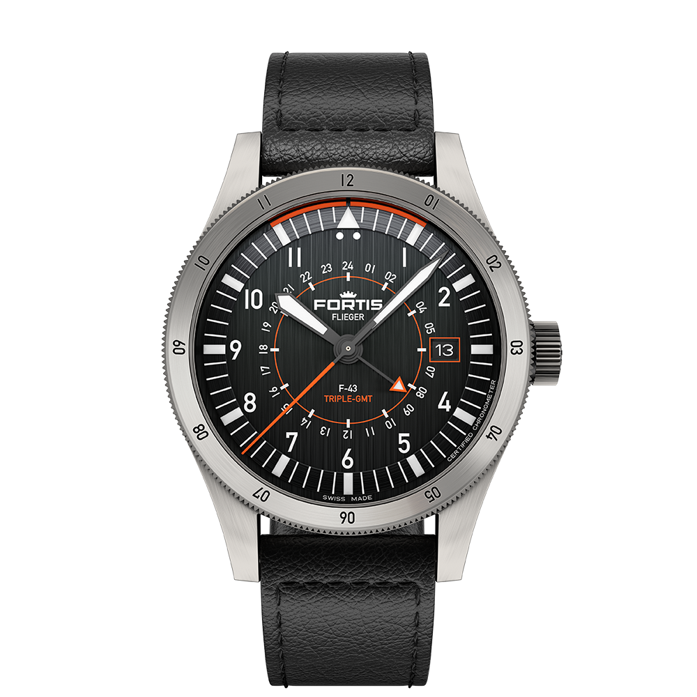 Fortis Flieger F-43 Triple-GMT