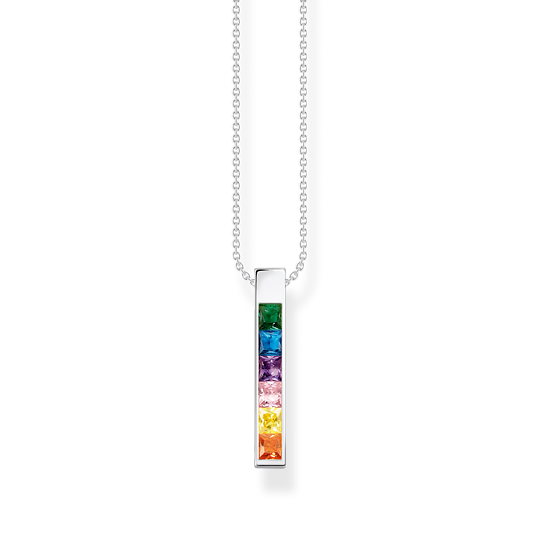 Thomas Sabo Kette mit bunten Steinen  