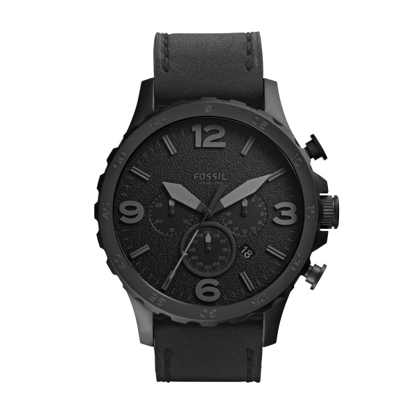Fossil Herrenuhr Nate - schwarz