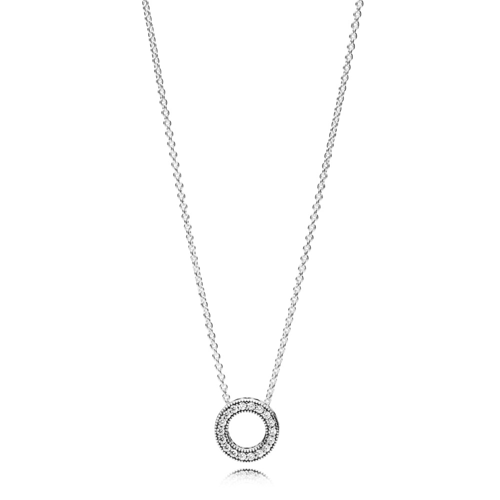 Pandora Kette Pavé-Kreis - silber