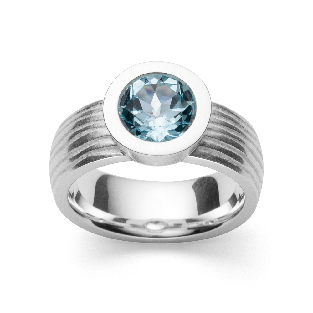 bastian Ring mit Blautopas