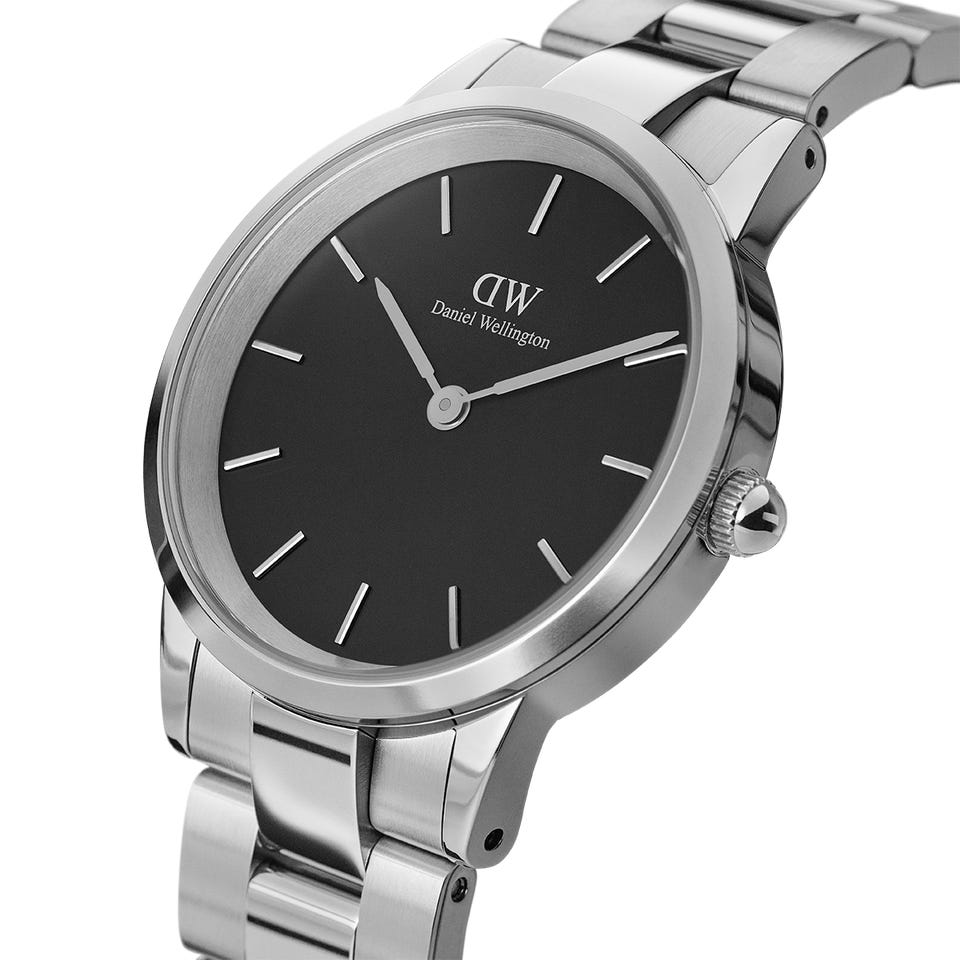 Daniel Wellington Iconic Link - silber/schwarz