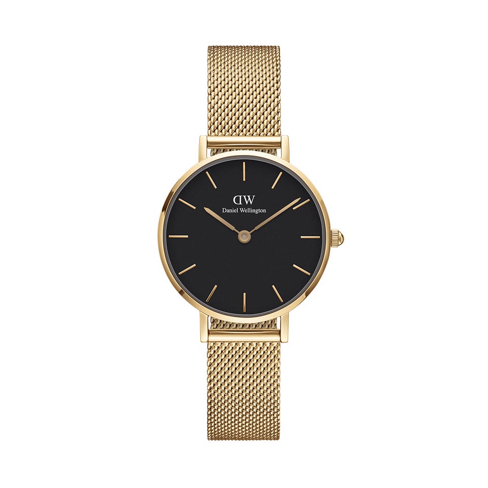 Daniel Wellington Petite Evergold - schwarz