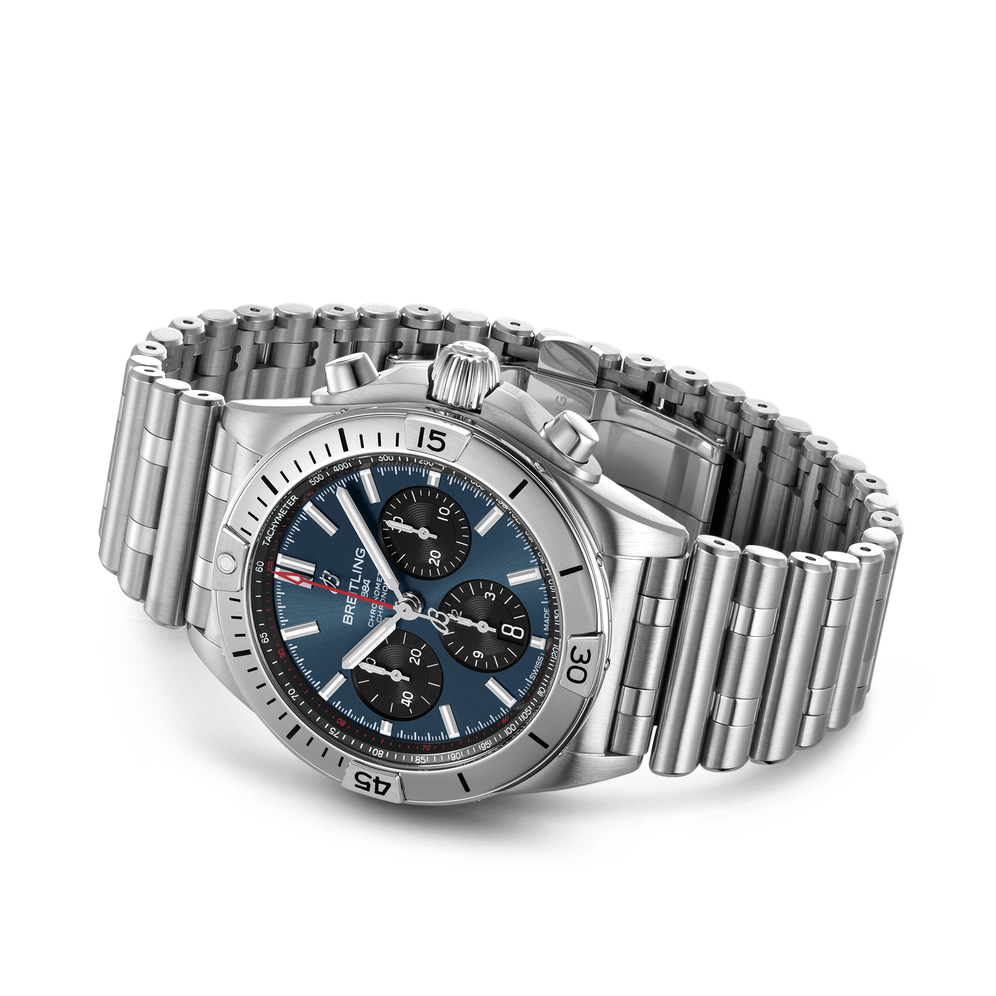 Breitling Chronomat B01 42 Edelstahl - Blau