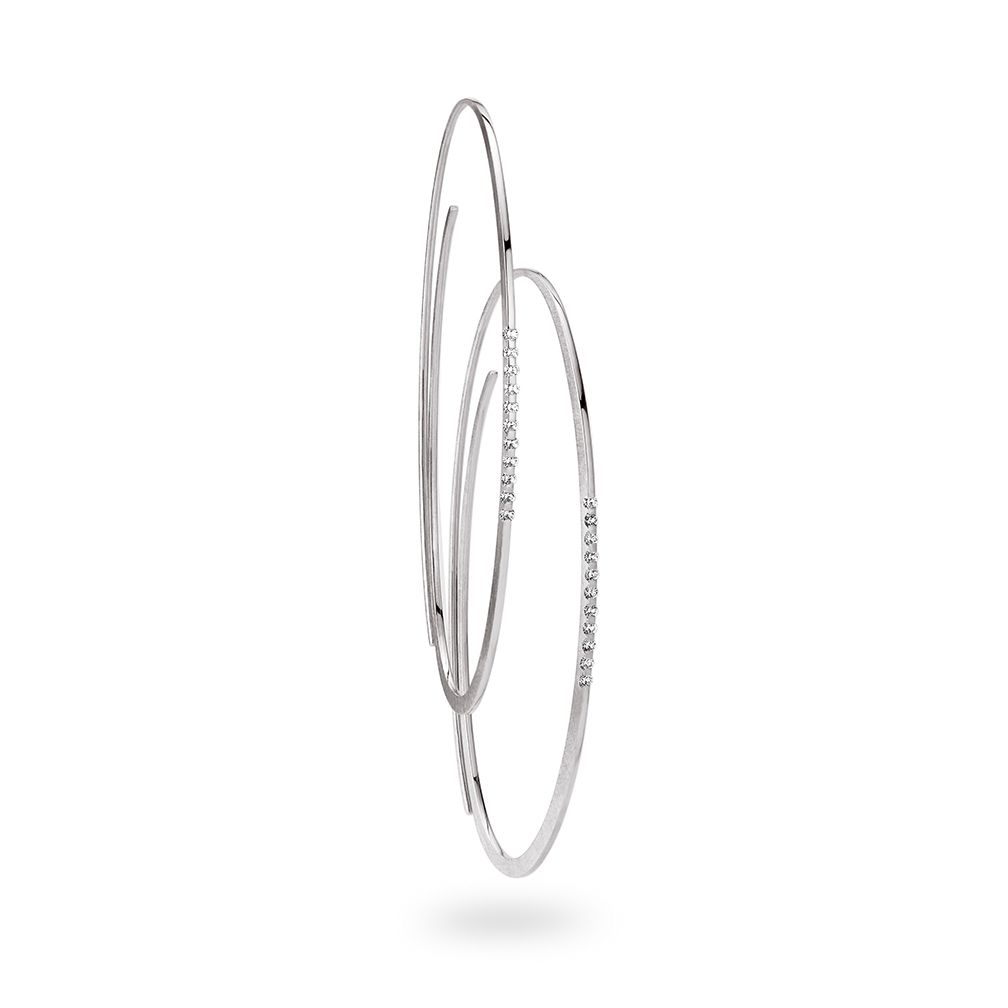 Niessing Ohrringe Linear mit 11 Brillanten Niessing Ohrringe Linear mit 11 Brillanten