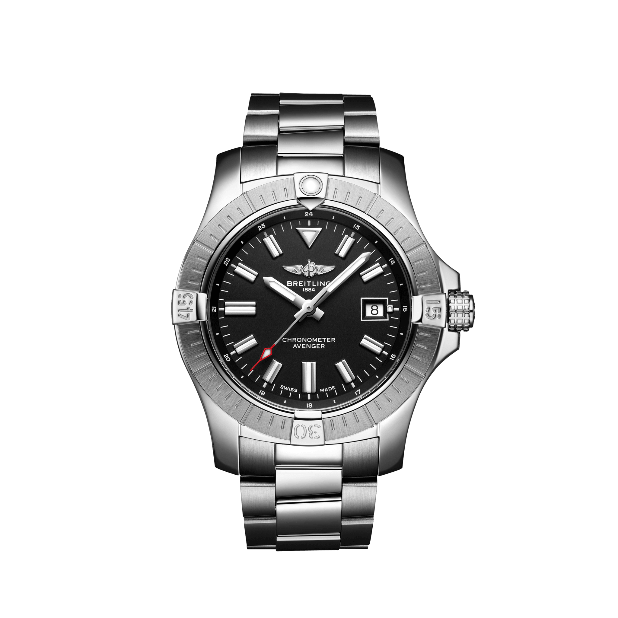 Breitling Avenger Automatic 43 Edelstahl schwarz